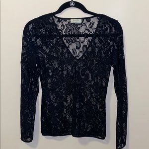 Mesh black top from Aritzia